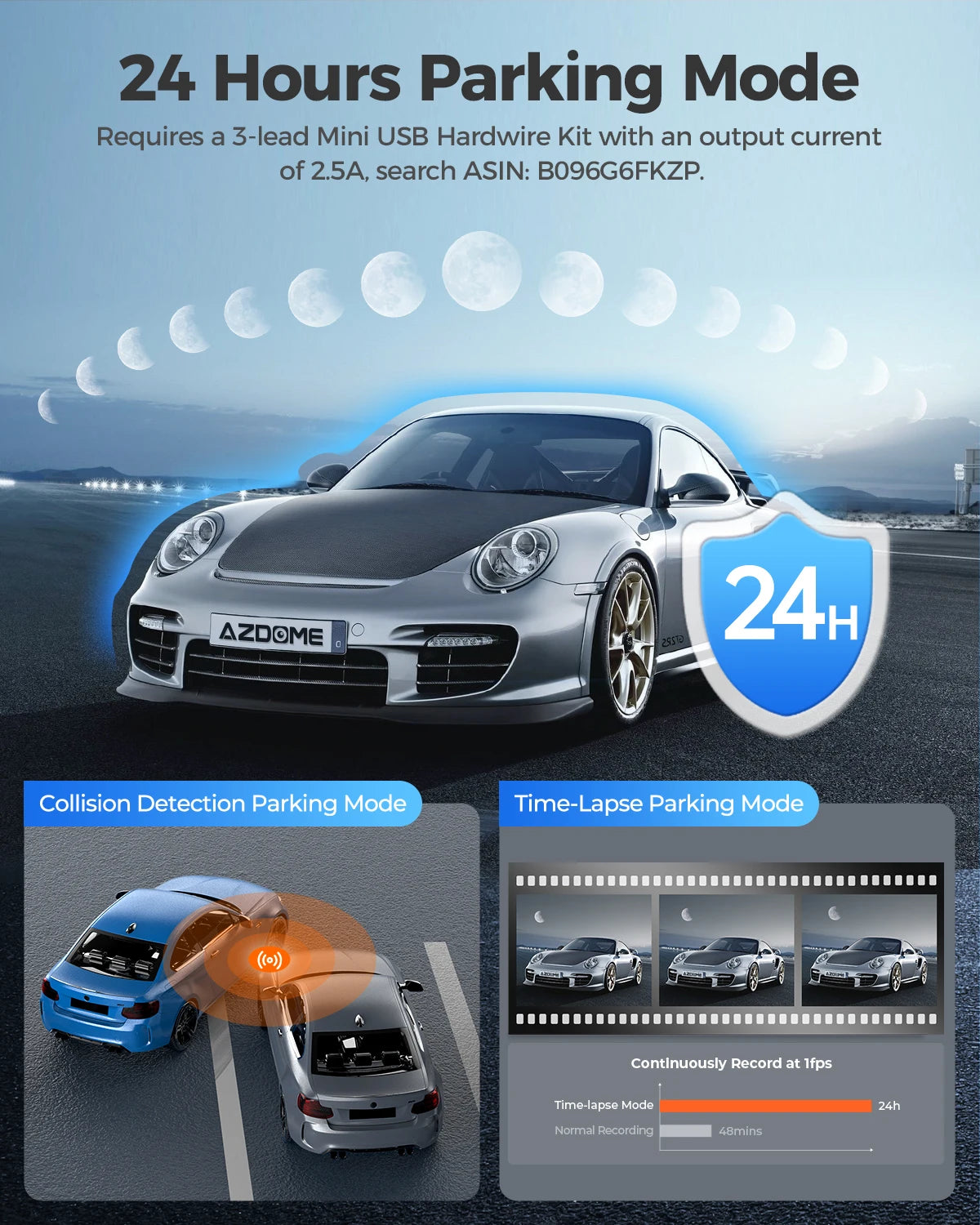 M200 Dash Cam English Voice Control 2K Car DVR Wifi Camera for Vehicle Night Vision G-Sensor 24H Parking Monitor