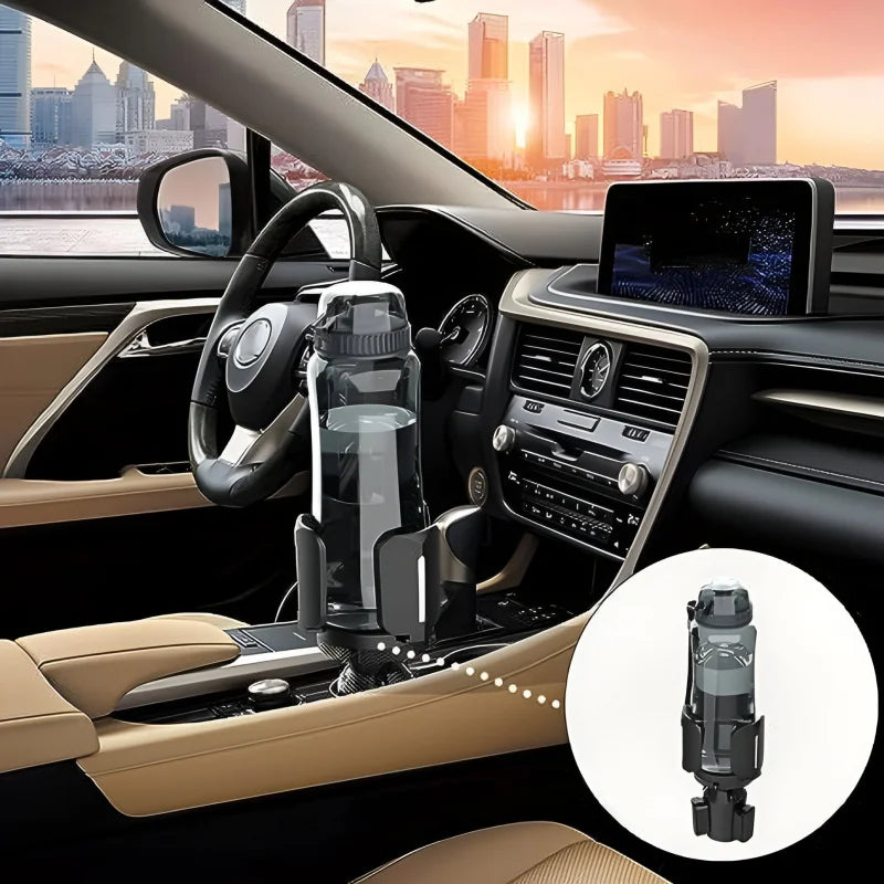 64Oz Large Expandable Cup Holder for Car Adjustable Base Car Holder Adapter Wide Base Cup Holder