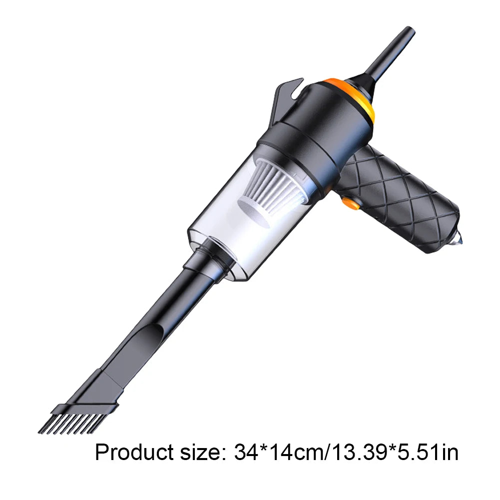 6 in 1 Blowing & Suction Vacuum Cleaner 3500PA Strong Suction Mini Handheld Cleaner Multifunctional for Car Home Office Cleaning