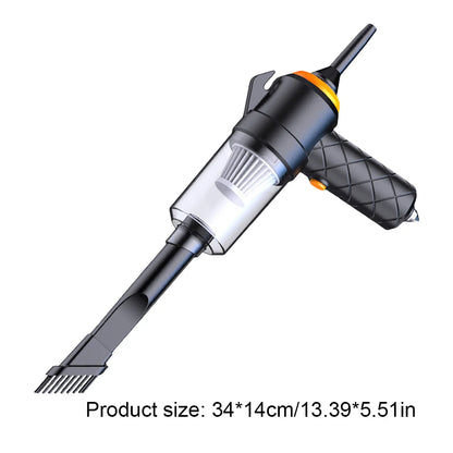 6 in 1 Blowing & Suction Vacuum Cleaner 3500PA Strong Suction Mini Handheld Cleaner Multifunctional for Car Home Office Cleaning