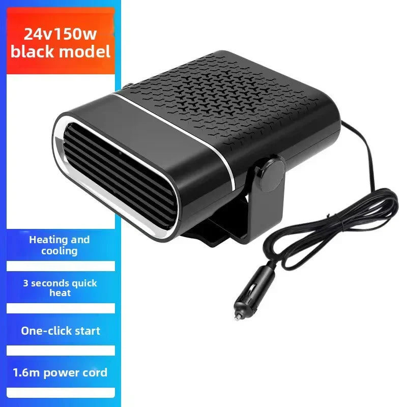 12V 24V Universal Car Heater Mini Defroster Defogger Winter Windshield Heater for Truck Windshield Heating Warming