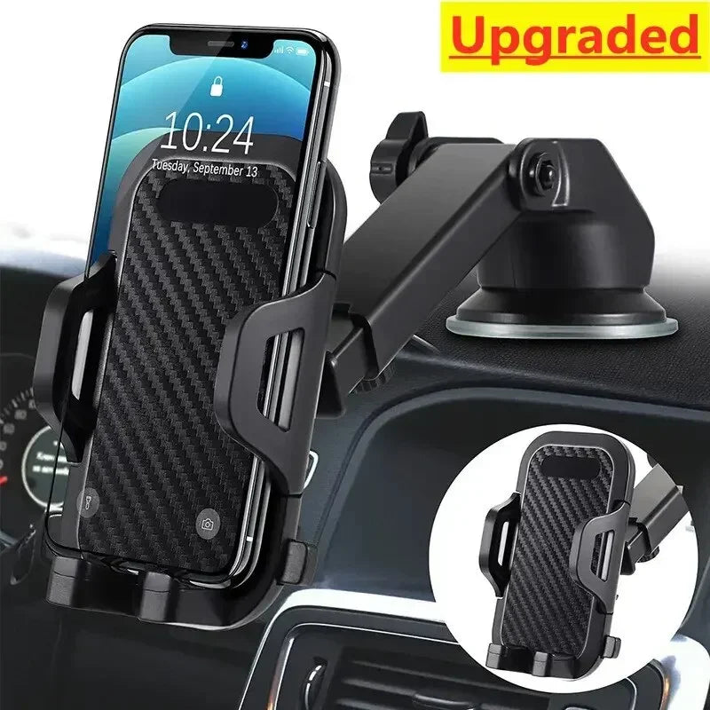 Car Phone Holder Sucker Mount Stand Suction Cup Support in Car for Iphone15 Xiaomi Huawei Samsung Mobilephone Air Vent Bracket