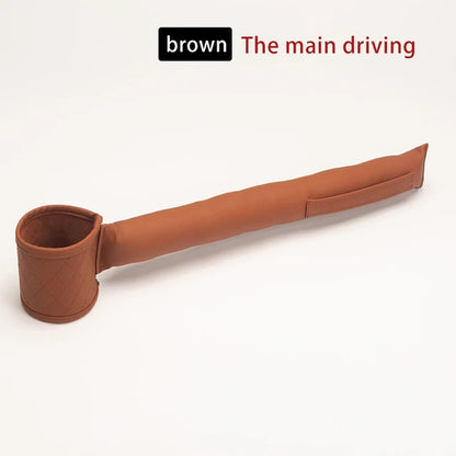 Leather Car Seat Gap Filler Pockets Organizer Multifuntion Car Seats Leak Stop Pad Soft Padding Phone Cards Holder Storage Box