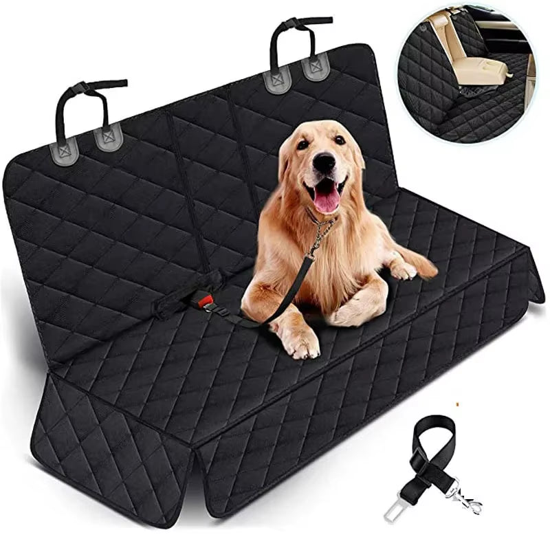 Carrier for Outing Dogs Car Dog Seat Cover for Back Seat Waterproof Auto Rear Pet Seat Protector Mat Nonslip Universal Safety