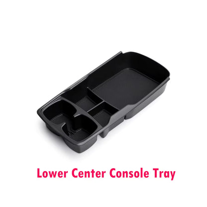 Lower Center Console Organizer Tray for Kia EV6 2023 2024 Armrest Storage Box Cup Holder ABS Material Interior Accessories