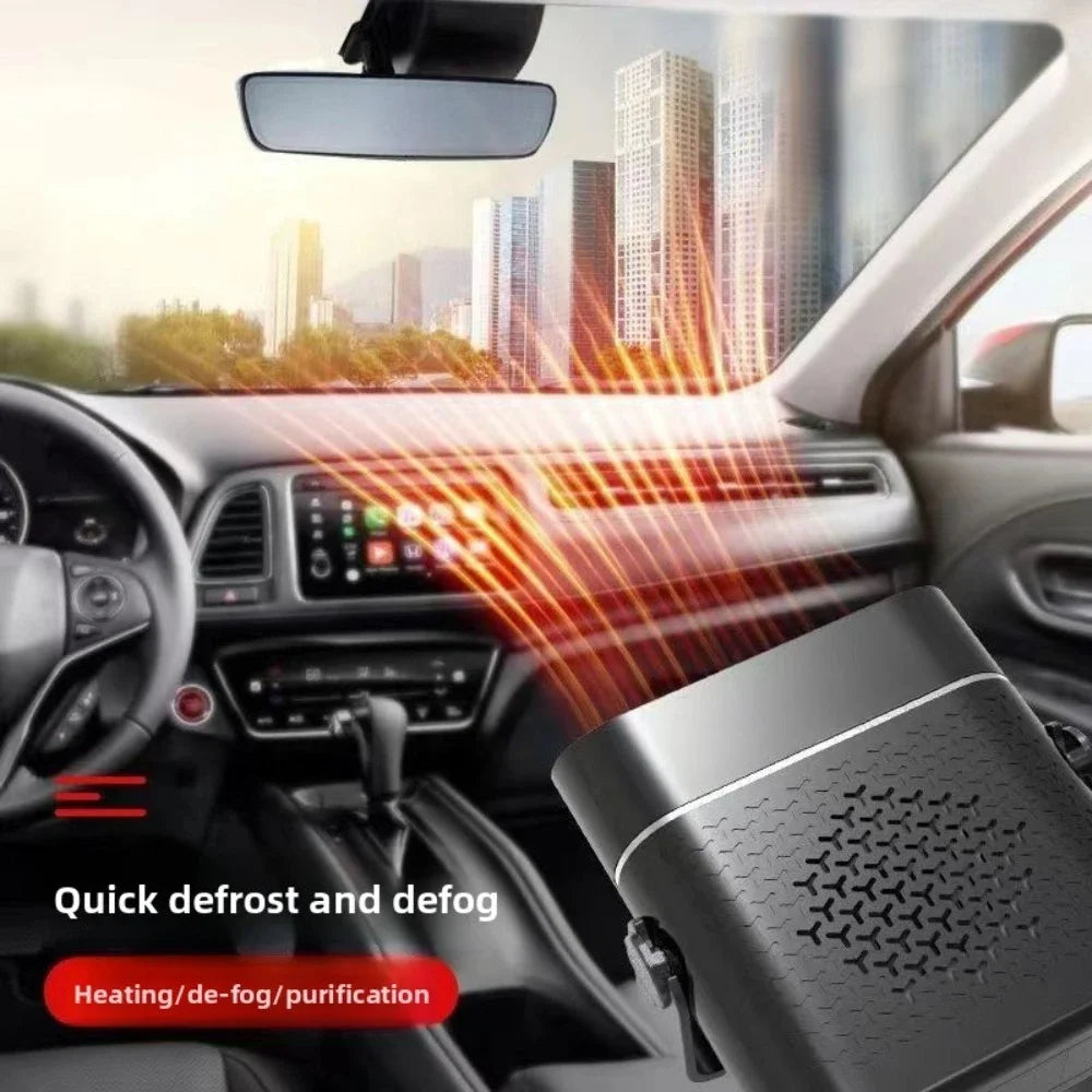 12V 24V Universal Car Heater Mini Defroster Defogger Winter Windshield Heater for Truck Windshield Heating Warming