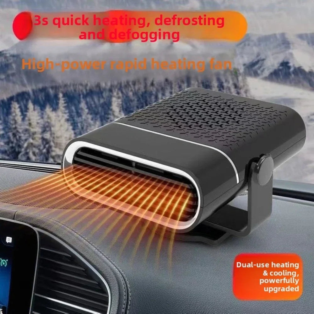 12V 24V Universal Car Heater Mini Defroster Defogger Winter Windshield Heater for Truck Windshield Heating Warming