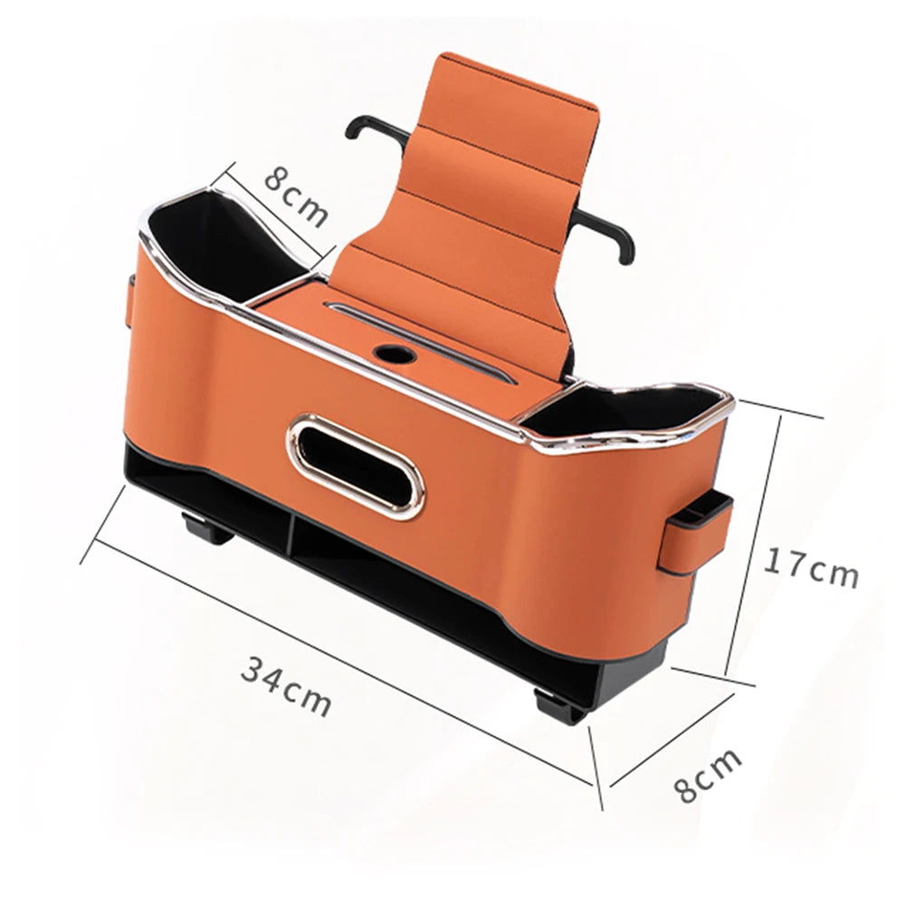 Car Seat Organiser Storage Box Multi-Pocket Car Back Seats Storage Bag Interior Accessories for Sundries Snack Drink Cup Holder