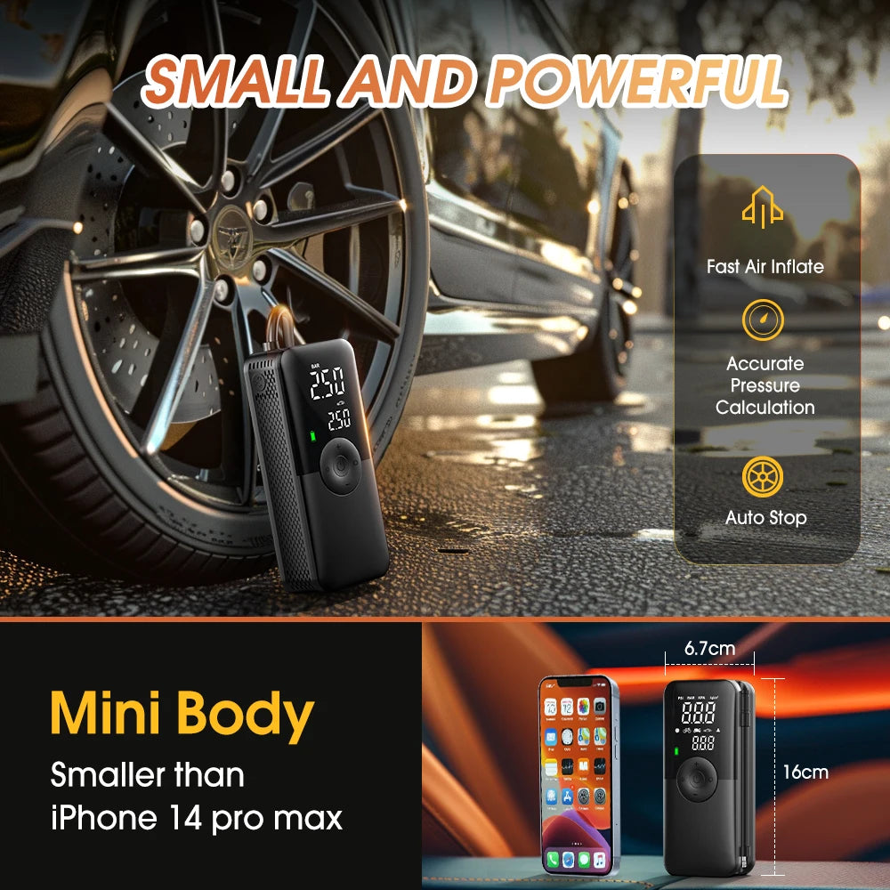 RoadReady Portable Tire Inflator (Cordless, Digital, 150 PSI)