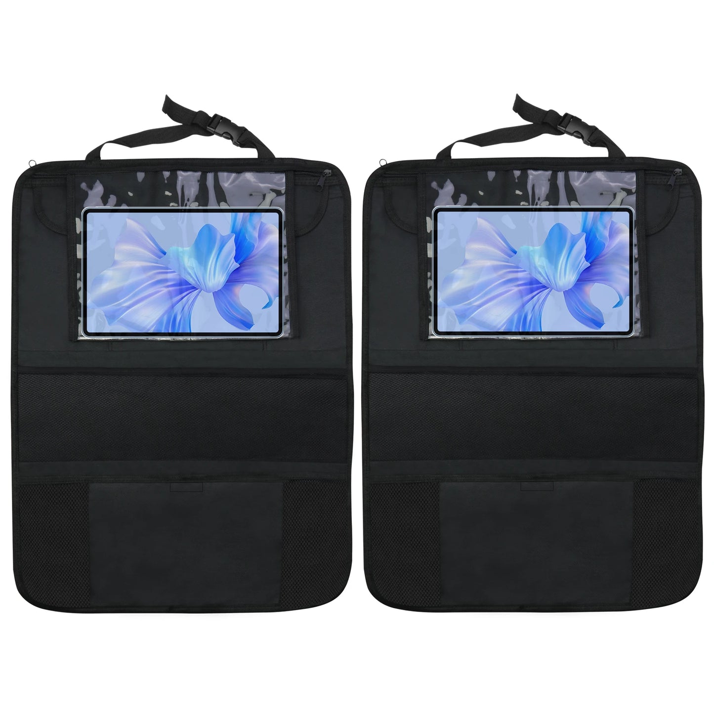 Car Back Multi Pocket Storage Bag with Tablet Holder Protector for Kids Car Seat Organizer Multifunctional Oxford Bag