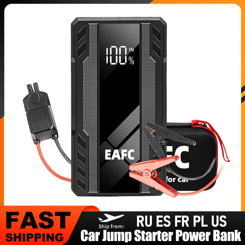 1000A Car Jump Starter Power Bank 12000Mah 12V Portable Charger Starting Device Emergency Car Booster Battery Starter Booster