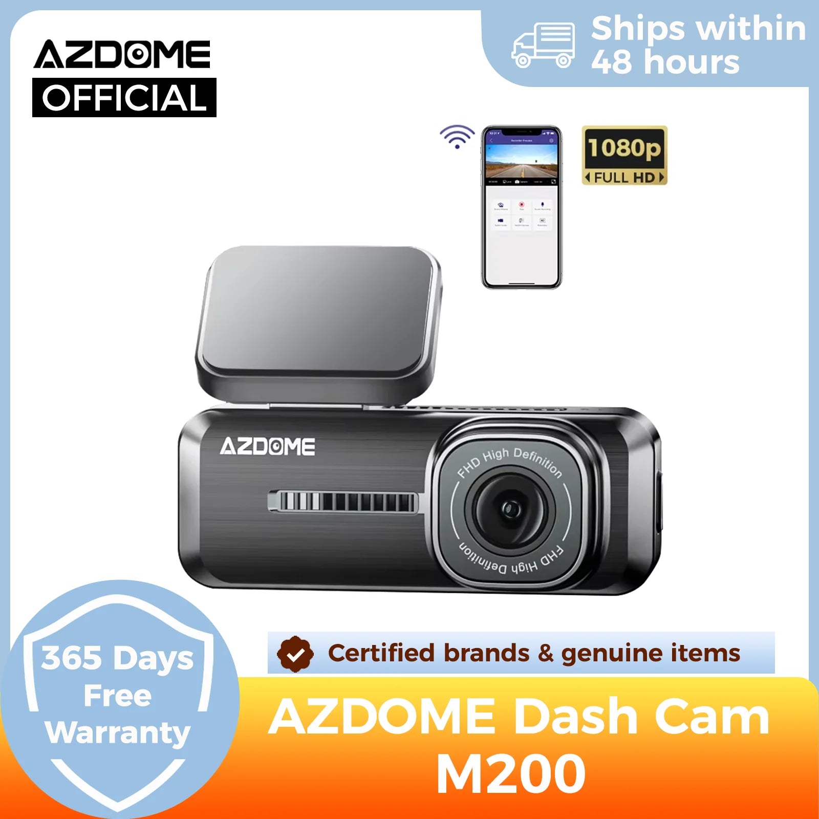 M200 Dash Cam English Voice Control 2K Car DVR Wifi Camera for Vehicle Night Vision G-Sensor 24H Parking Monitor