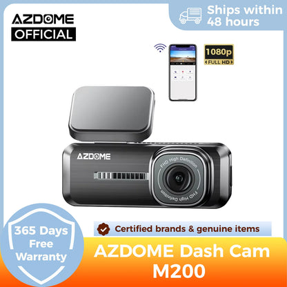 M200 Dash Cam English Voice Control 2K Car DVR Wifi Camera for Vehicle Night Vision G-Sensor 24H Parking Monitor