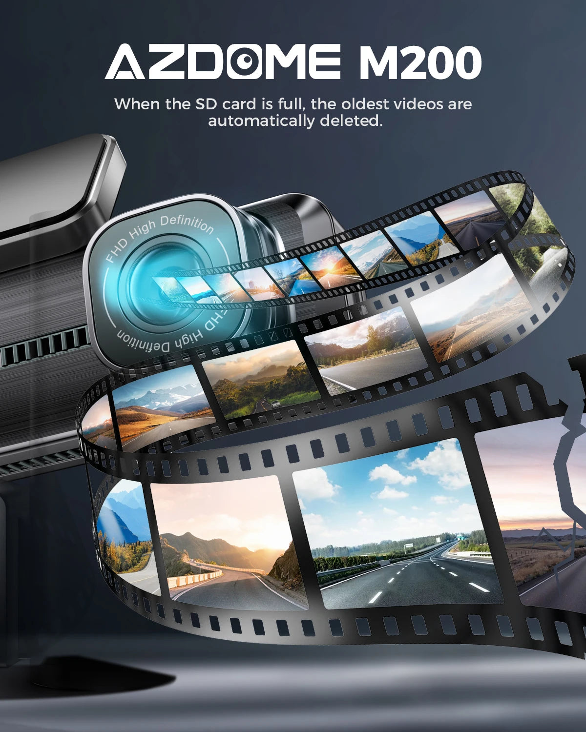 M200 Dash Cam English Voice Control 2K Car DVR Wifi Camera for Vehicle Night Vision G-Sensor 24H Parking Monitor