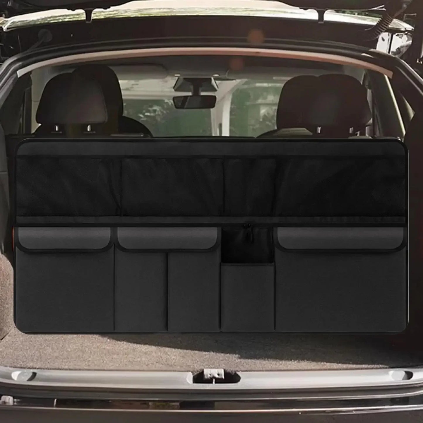 Large Capacity Car Backseat Organizer Trunk Back Seat Organizer Multiple Pocket Organizer Waterproof Storage Trucks Assessorises