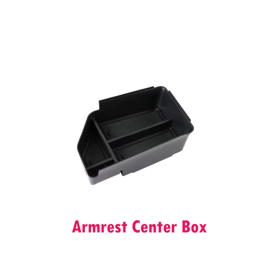 Lower Center Console Organizer Tray for Kia EV6 2023 2024 Armrest Storage Box Cup Holder ABS Material Interior Accessories