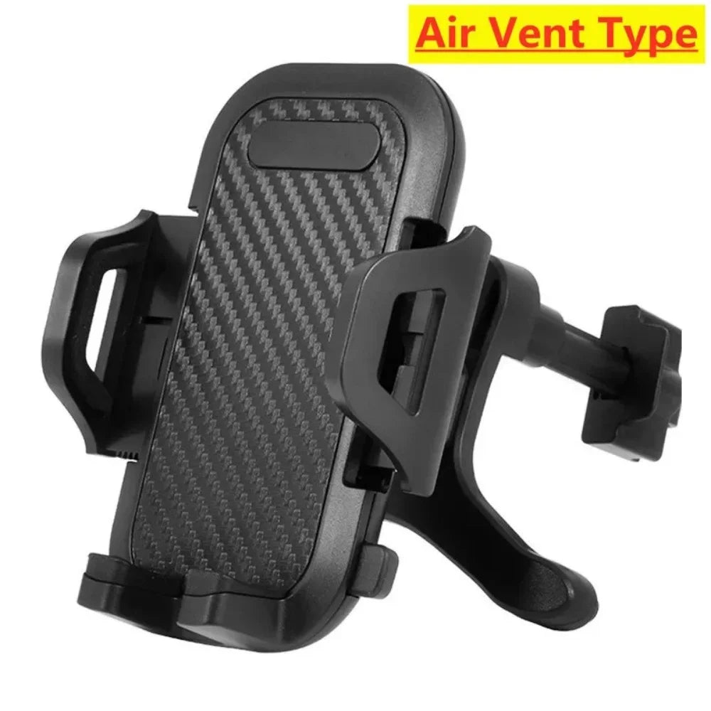 Car Phone Holder Sucker Mount Stand Suction Cup Support in Car for Iphone15 Xiaomi Huawei Samsung Mobilephone Air Vent Bracket