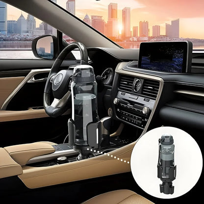 64Oz Large Expandable Cup Holder for Car Adjustable Base Car Holder Adapter Wide Base Cup Holder